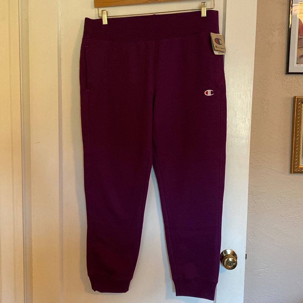 NWT Champion Purple Reverse Weave Joggers XL